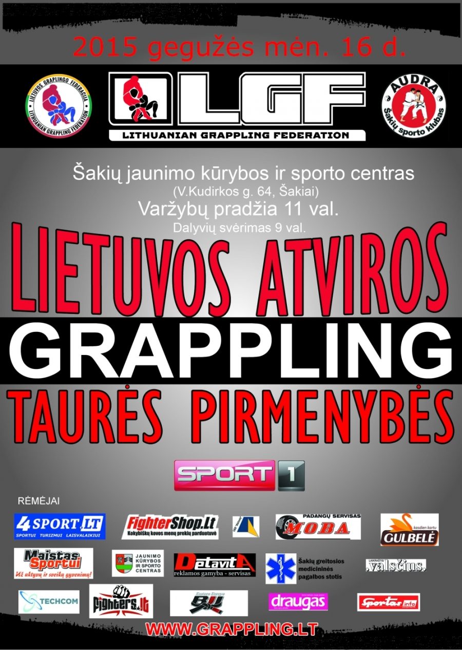 Lietuvos atviros grappling imtynių taurės pirmenybės – poster