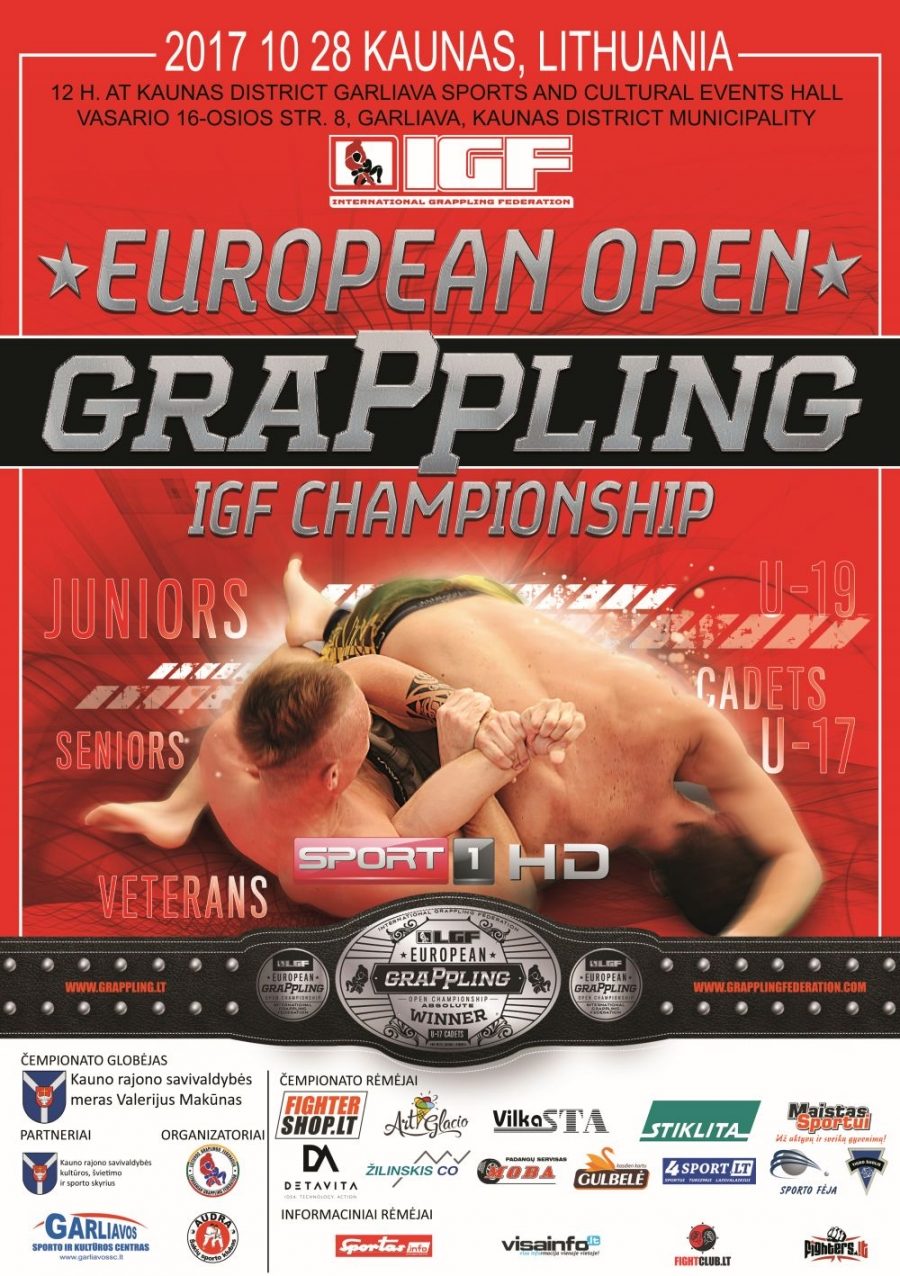 European Open Grappling IGF Championship – poster