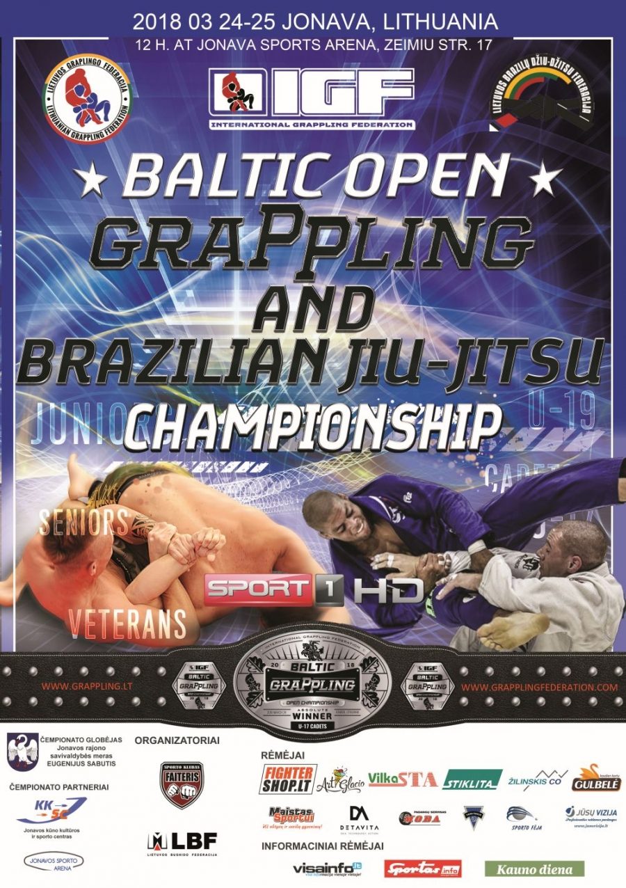 Baltic Open Grappling and Brazilian Jiu-jitsu Championship – poster