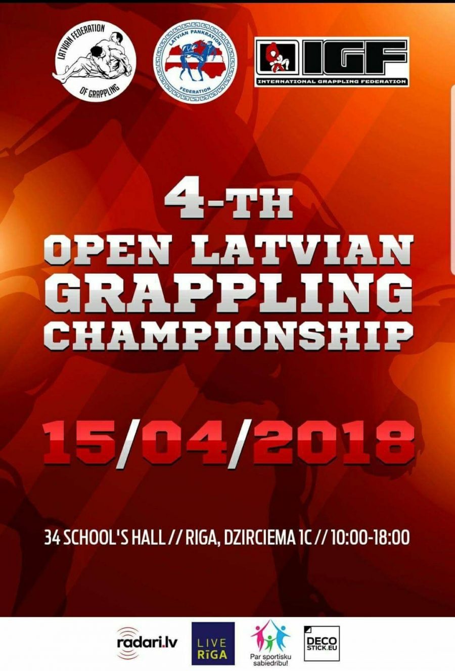 4th Open Latvian Grappling Championship – poster