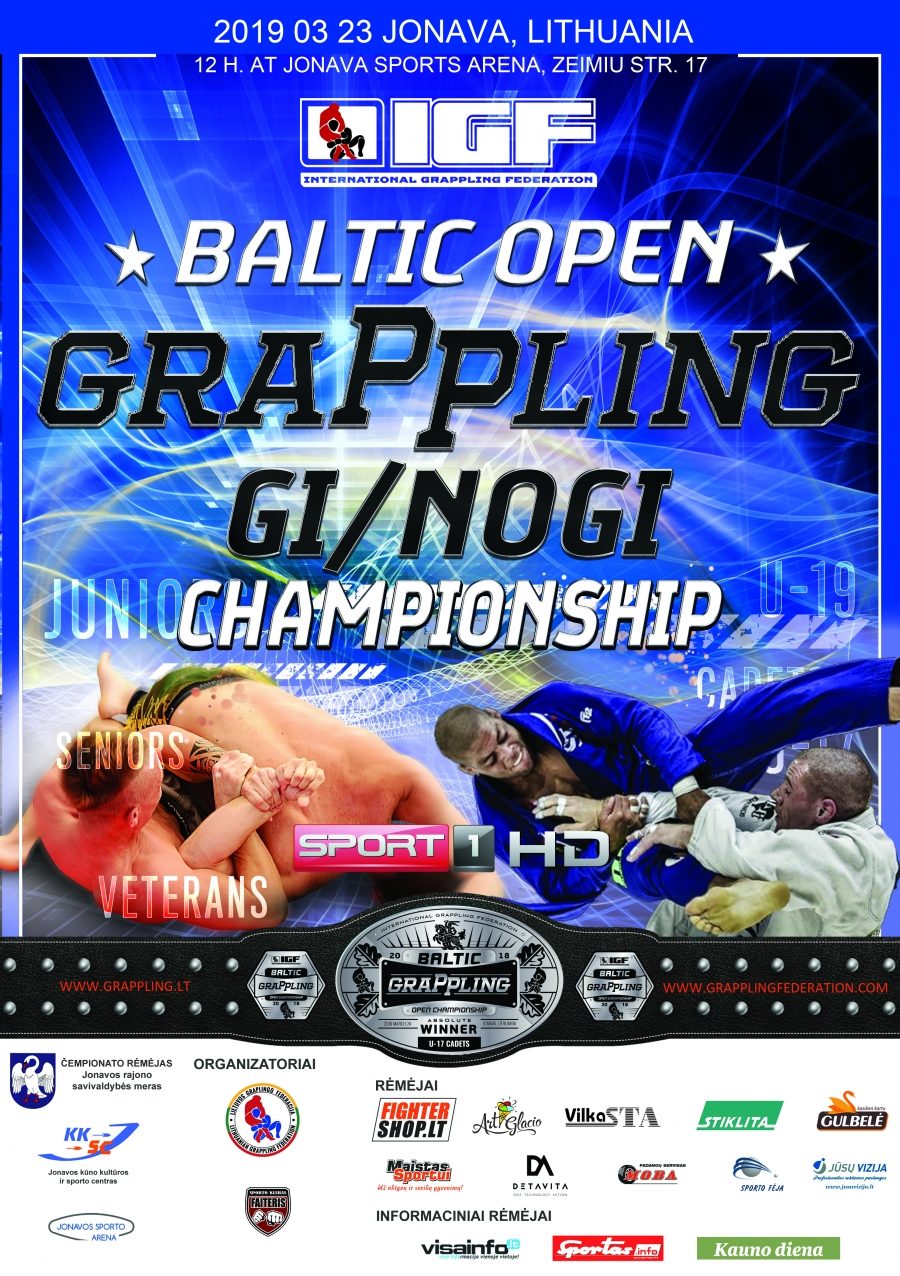 Baltic Open Grappling Gi/NoGi Championship – poster