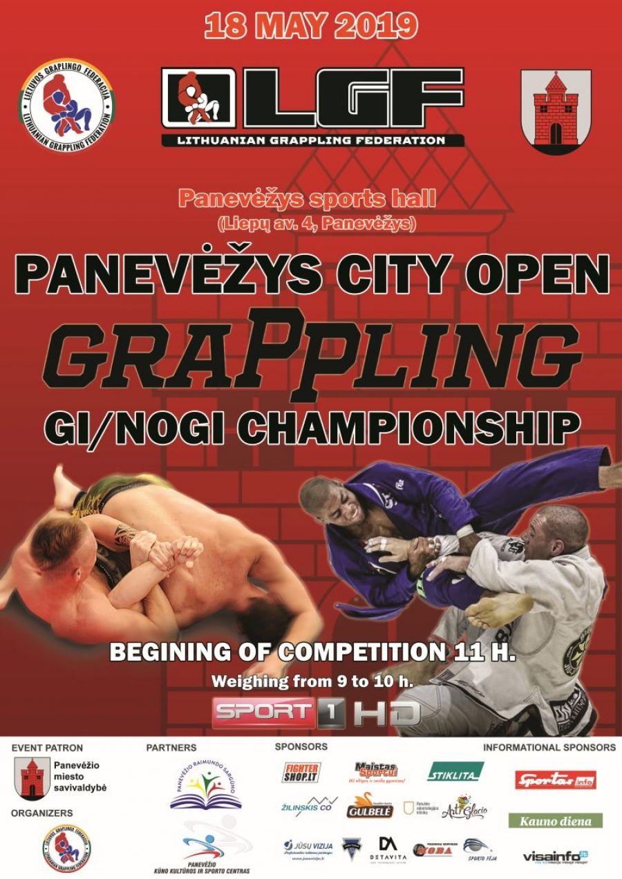 Panevezys Open Grappling Gi/NoGi Championship – poster