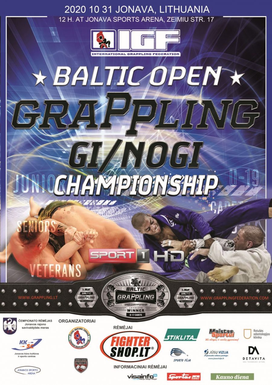 Baltic Open Grappling Gi/NoGi Championship – poster