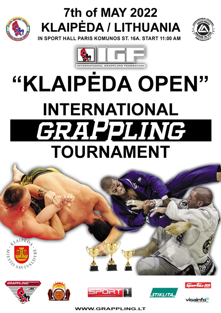 "klaipėda Open" International Grappling Tournament – poster