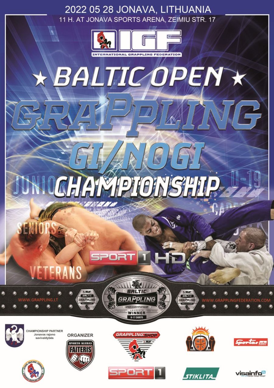 Baltic Open Grappling Gi/NoGi Championship – poster