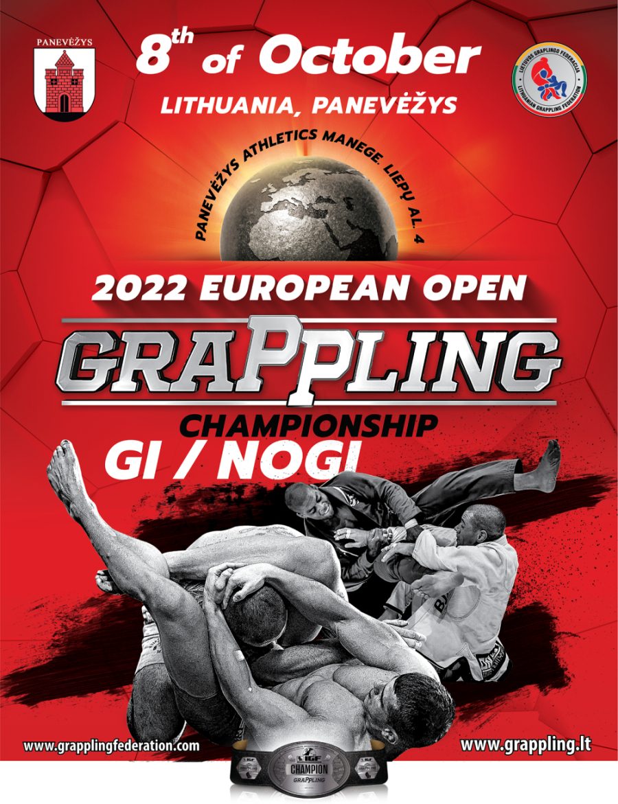 European Open Grappling Gi/NoGi Championship – poster