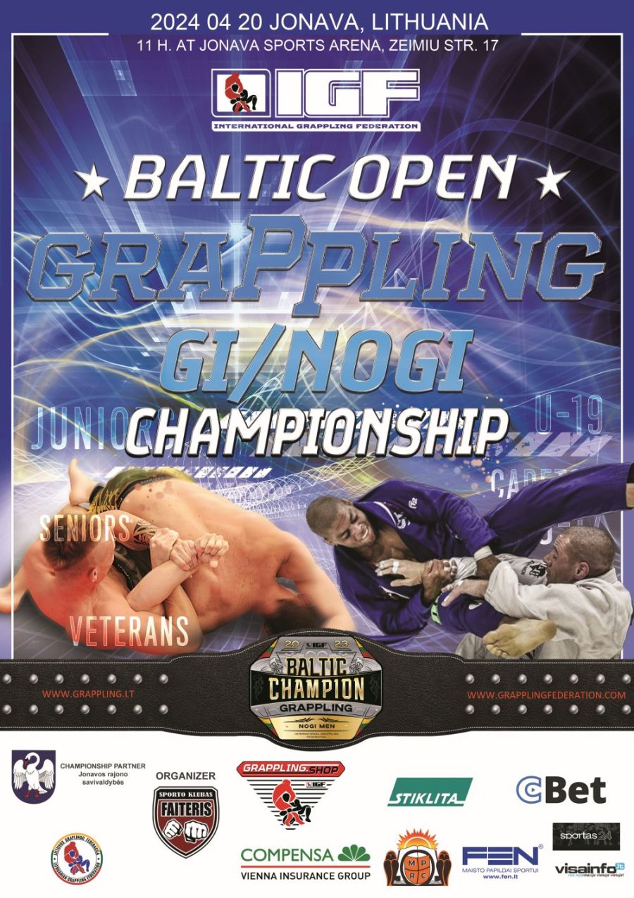 Baltic Open Grappling Gi/NoGi Championship – poster