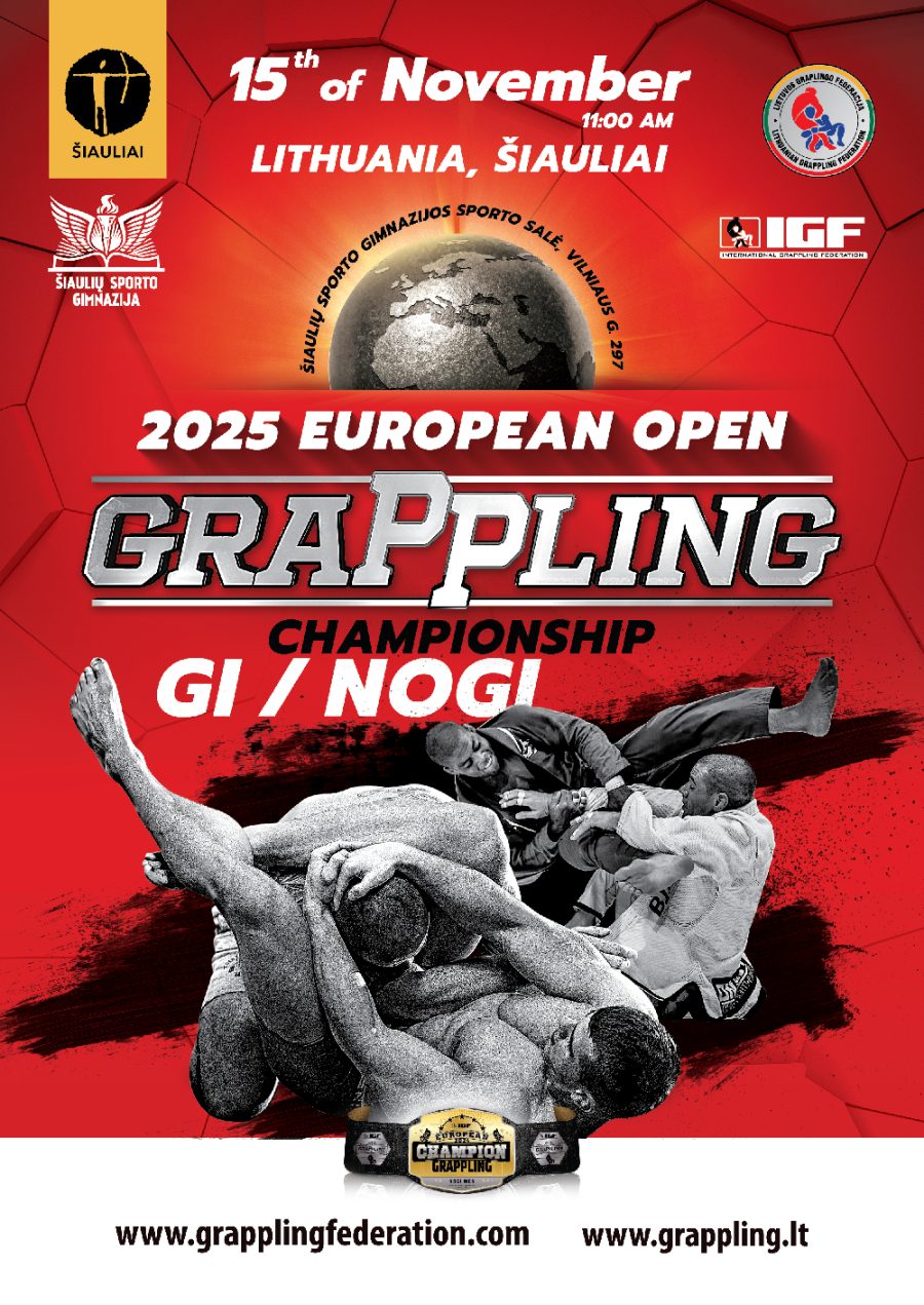 European Open Grappling Gi/NoGi Championship – poster