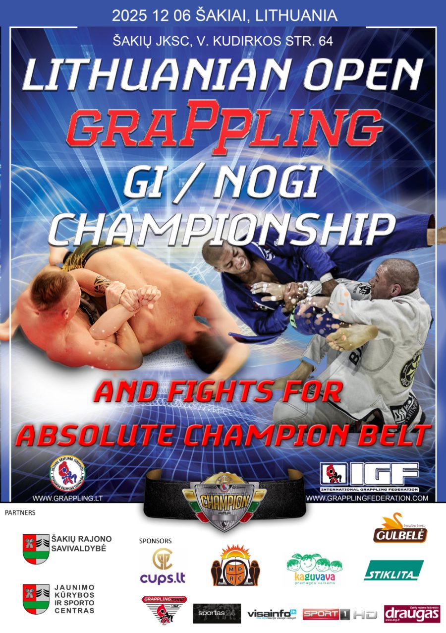 Lithuania Open Grappling Gi/NoGi Championship – poster