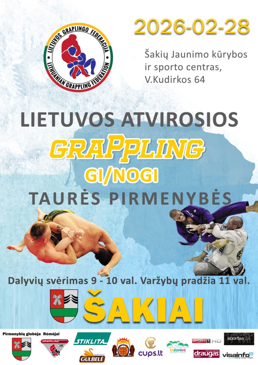 Lithuanian Open IGF Grappling Gi/NoGi Cup Championship – poster