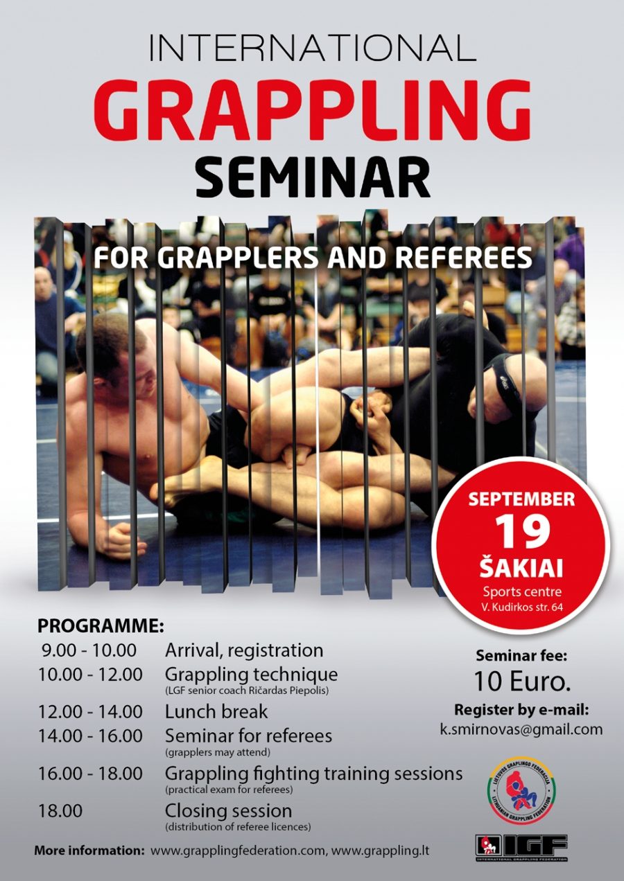 International Grappling Seminar For Grapplers and Referees