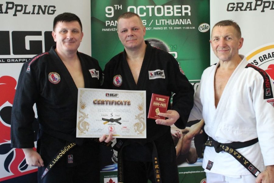 K. Smirnov was awarded a Fifth Dan black belt